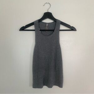 SKIMS Grey Ribbed Racerback Tank Top